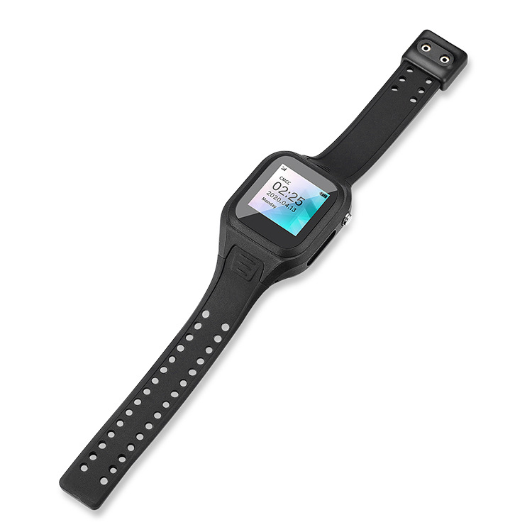 疾控中心定位管控系统 防疫人员智能定位追踪手表 电子围栏警报手环 黑色