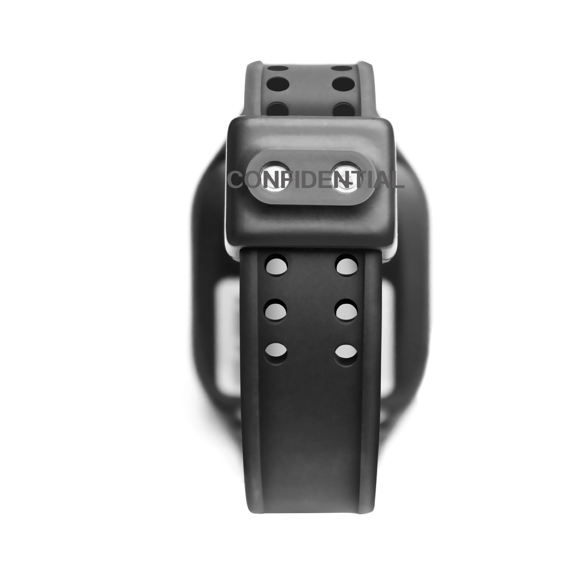 疾控中心定位管控系统 防疫人员智能定位追踪手表 电子围栏警报手环 黑色