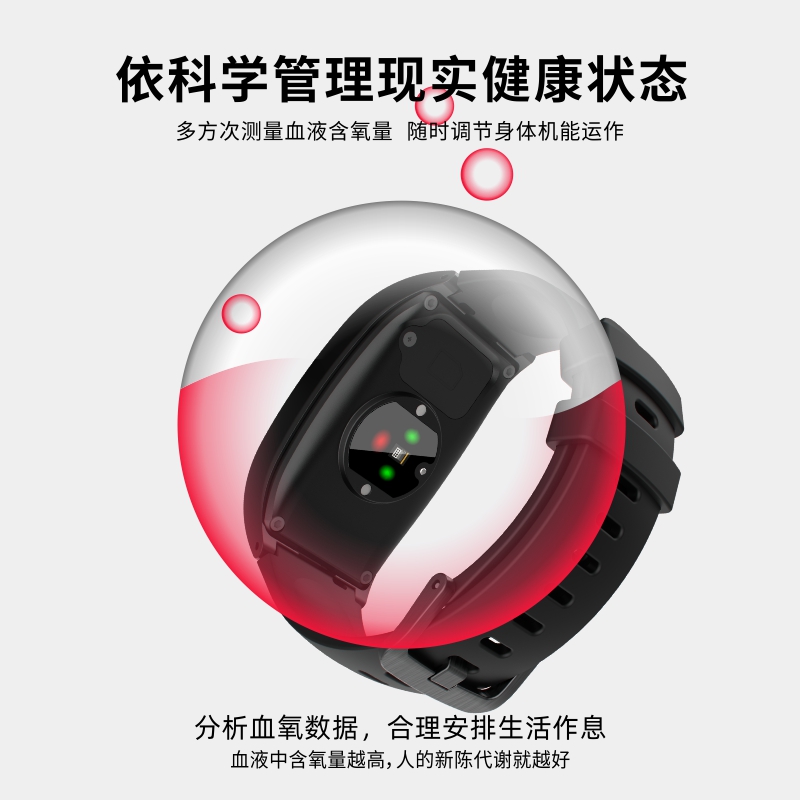 4G定位待机王老人健康监测防走丢定位手环适老化礼品特殊人群  腕带式