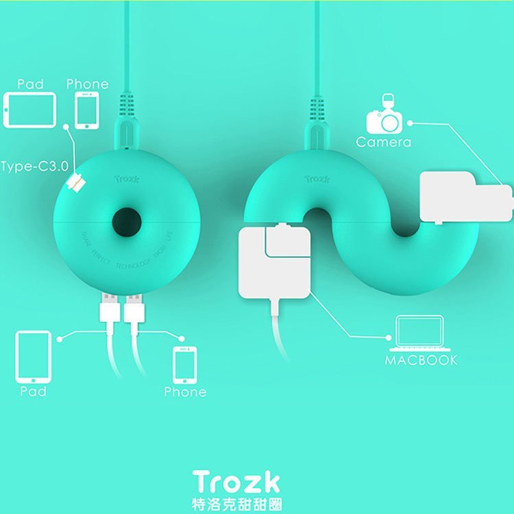 久希厂家直销甜甜圈插座 免费设计logo 客户礼品  HS10639