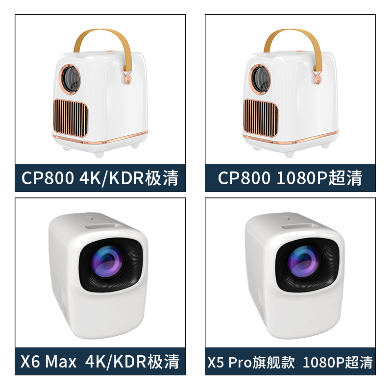 视界熊投影仪家用投墙卧室投影仪学生宿舍智能语音同屏家庭影院 CP800