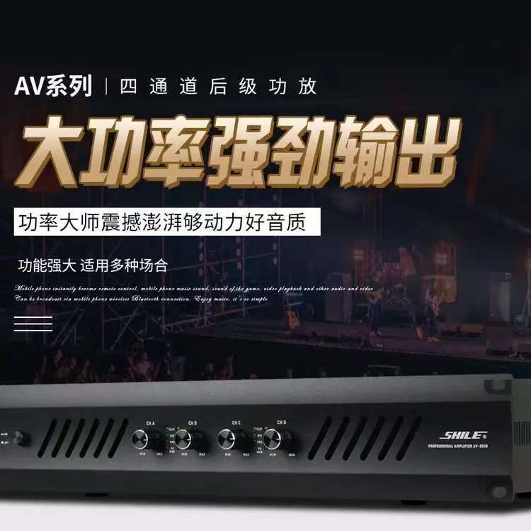 狮乐专业中小型会议室音响套装 壁挂式音箱功放调音台 黑色