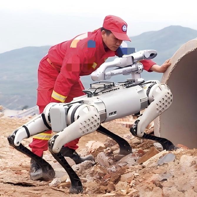 消防救援机器狗 智能安防巡检 电力巡检四足机器人 世隆科技 复合金属