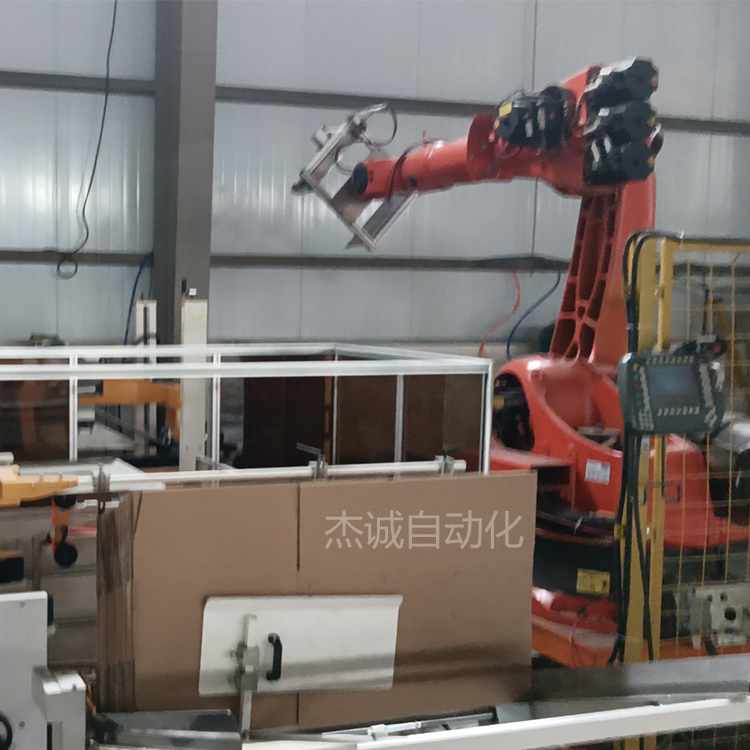 库卡全自动码垛机器人 机械臂定制夹具 高位搬运工作 节省人工 自动化