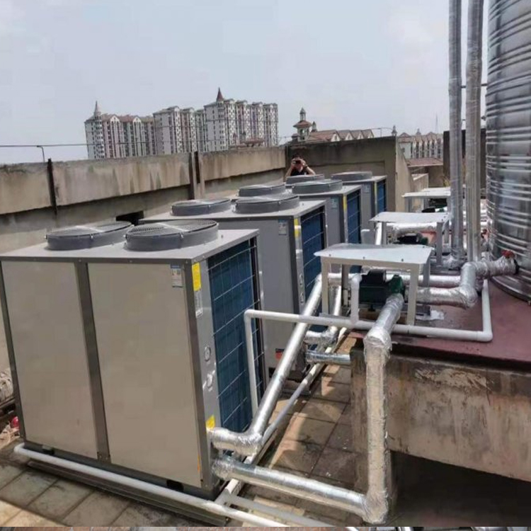 岳源新能源承接酒店宾馆太阳能空气能热泵供热系统 分体式