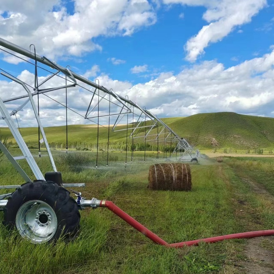 高标准农田喷灌设备 大型自走农业浇地 中心支轴式灌溉 全自动