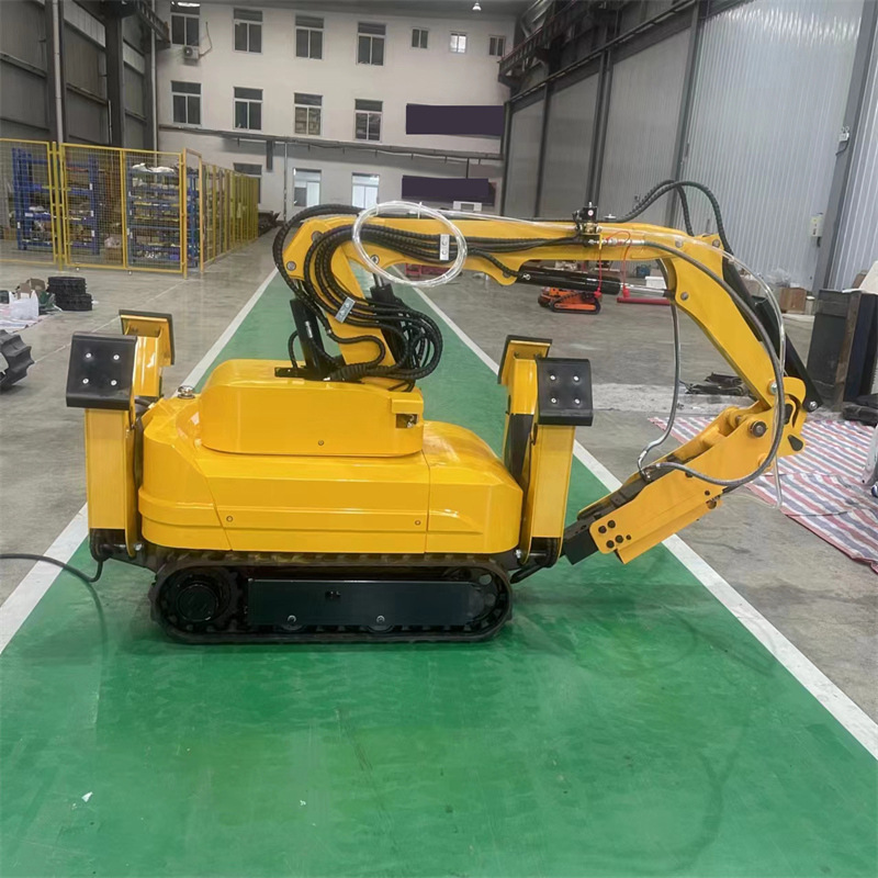 道路清障 拆墙拆砖 无线遥控挖掘机 破拆救援机器人 一体机