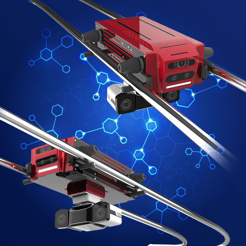 风电机舱AI巡检机器人全天候数据采集实时信息传输 红黑色