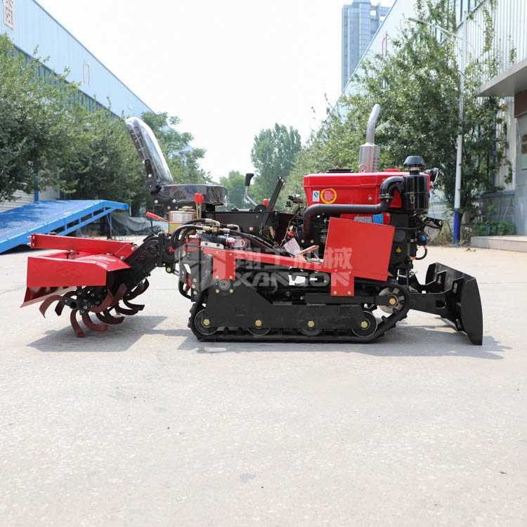 水旱两用履带式旋耕 可带多种辅具除草开沟推土回填 35马力