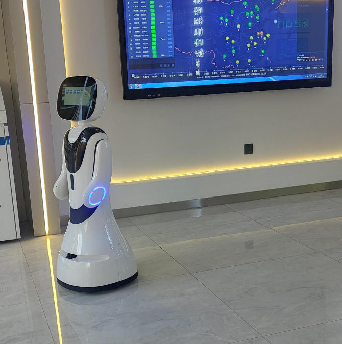 ai政务服务机器人 视觉判断 外观设计可定制 人工智能助手 黑色+白色