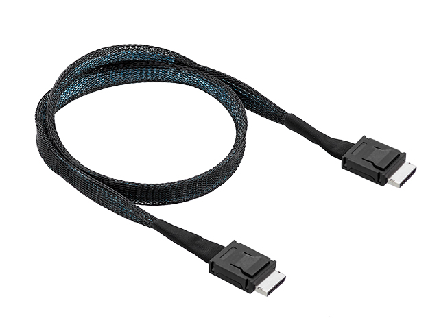 Oculink SFF8611 x4转SFF8611 x4 0.5M,IO-CAB861244 乐扩