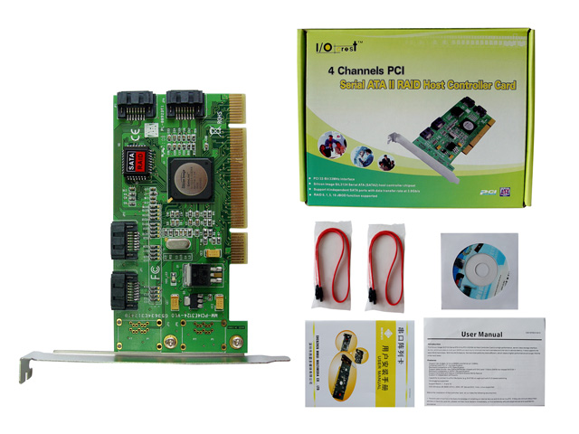 PCI转4口SATA阵列卡，MM-PCI4E3124-4S 乐扩