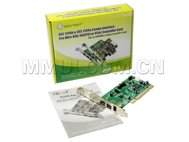 PCI转1394口视频采集卡，11394A口+2个1394B，IO-PCI8280-2B1A 乐扩