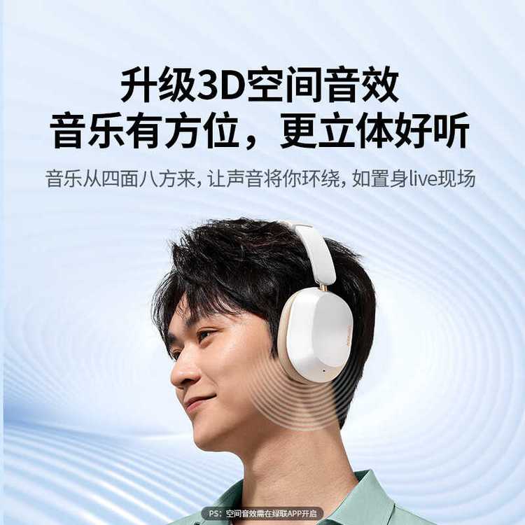 绿联 头戴式降噪蓝牙耳机 HP203 雅物实用礼品 金标音质