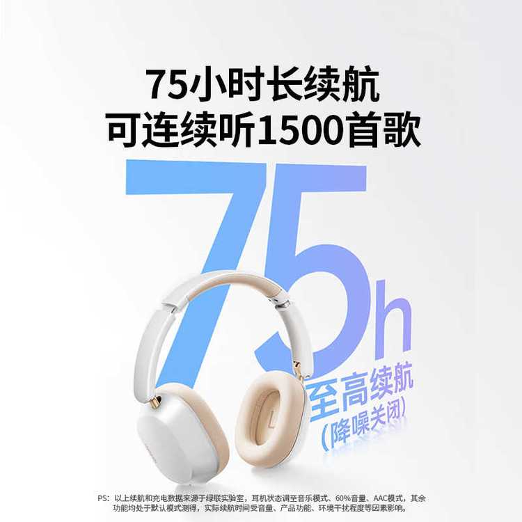 绿联 头戴式降噪蓝牙耳机 HP203 雅物实用礼品 金标音质