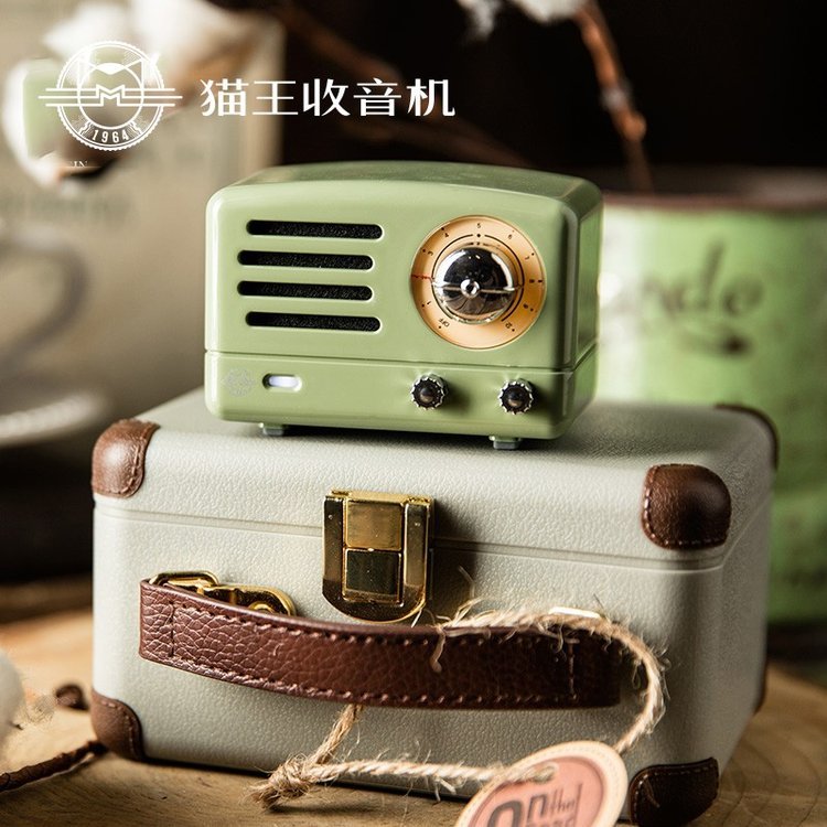 猫王蓝牙便携式音箱（红/绿）MW-1A 订做企业礼品 锌铝合金