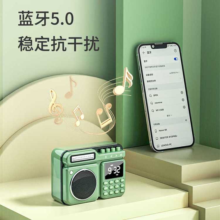 纽曼 迷你复古FM小音响 DP05 雅物企业礼品网代发 可加印LOGO