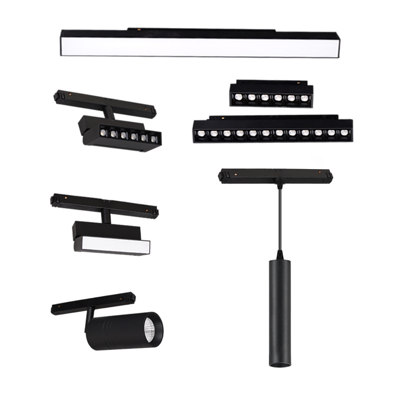 嵌入无主灯 环保导轨灯 白色调光智能磁吸轨道灯明 2700-6500K