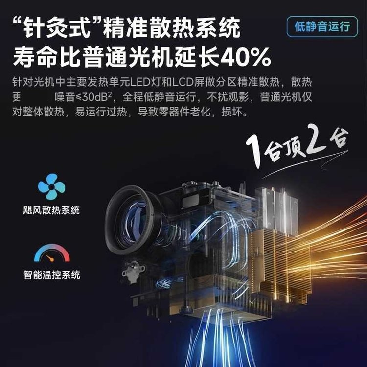 天猫魔屏 超高清家用投影仪 W1 美泽文化礼品定制 LED光源