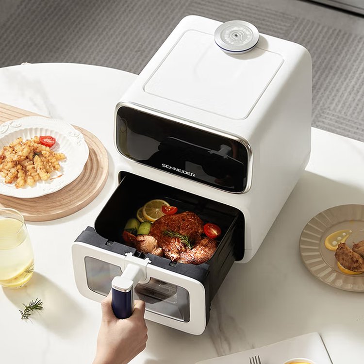 蒸烤空气炸锅 智能操作控制面板 超大显示屏年会礼品 现代简约