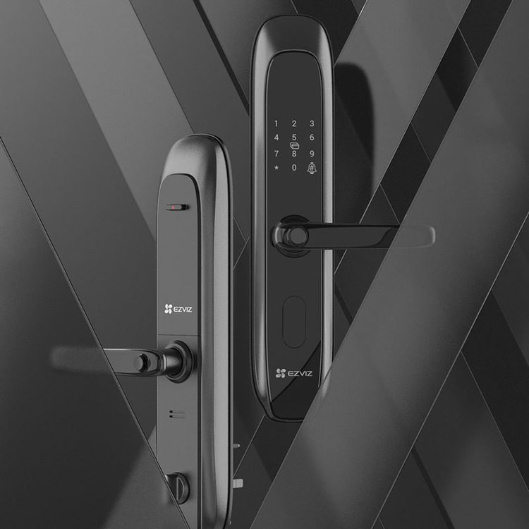 萤石智能家居 握开式指纹锁 一握即开6种解锁方式 密码锁 CS-DL20C