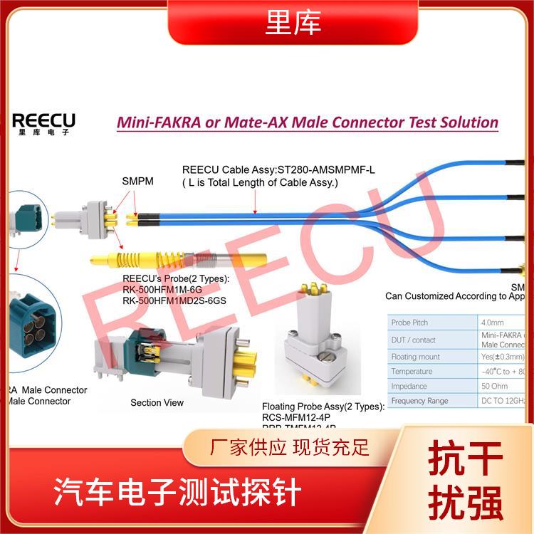 里库电子 Mini Fakra连接器 涵盖HFM、Mate-AX全系列 安装简单 支持定制