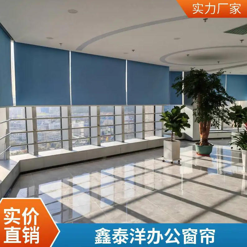 办公窗帘 工程办公室遮光卷帘 可定制 上门安装 鑫泰洋厂家 遮光卷帘