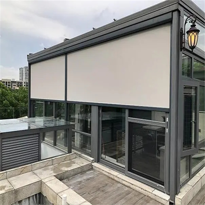 防风卷帘 户外凉亭挡风防晒隔热窗帘 按需定制 厂家送货 防风卷帘
