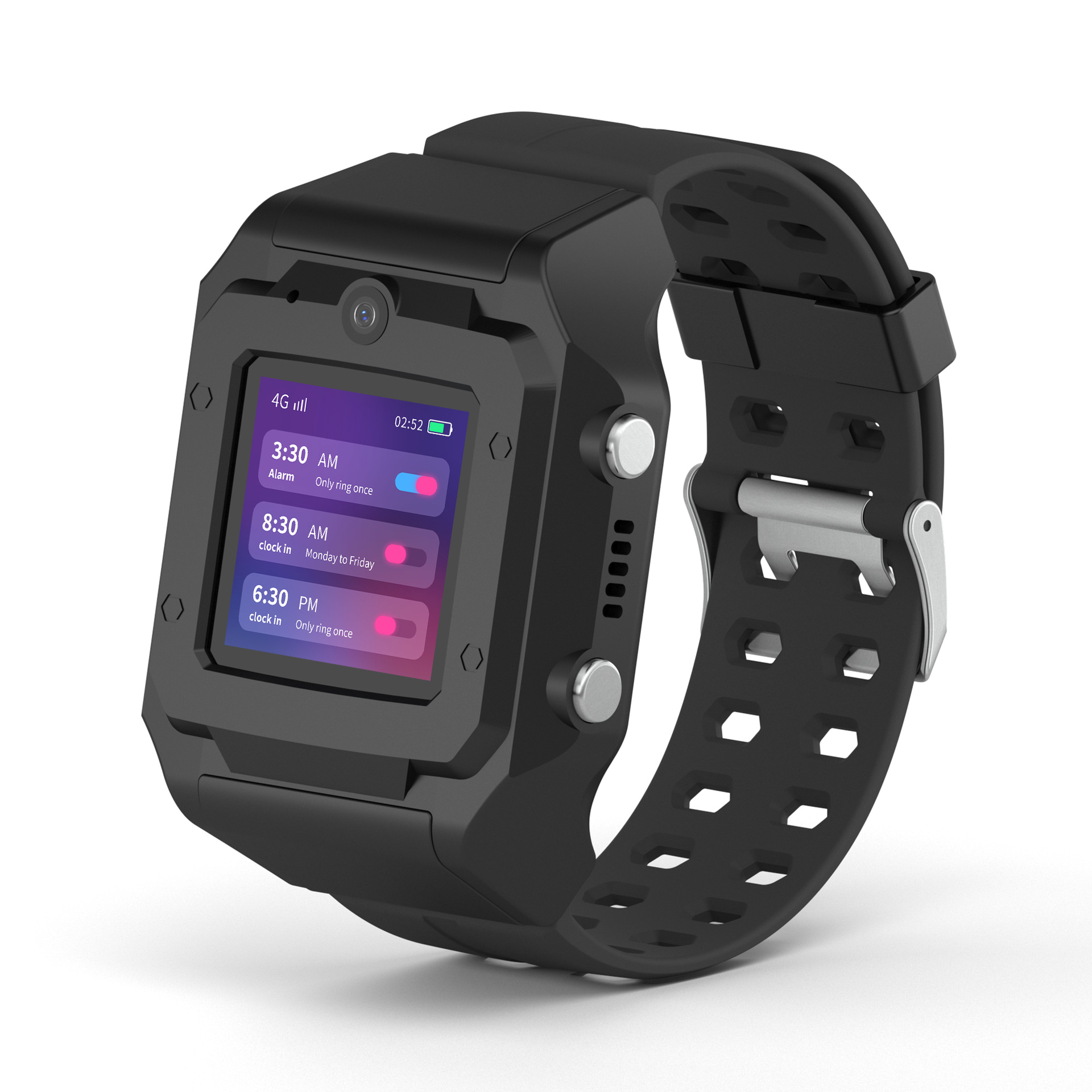 人脸识别打卡手表 SDK二次开发 监所人员出勤签到拍照手环 支持定制