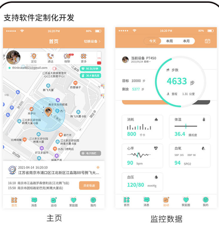 社区解决系统智能穿戴定位产品设计GPS模块SDK二次开发 智慧养老