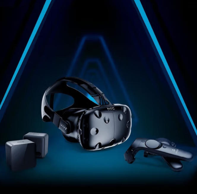 HTC VIVE Pro Eye VR眼镜 智能眼镜专业版套装 PCVR 3D头盔PS5游戏机 蓝色