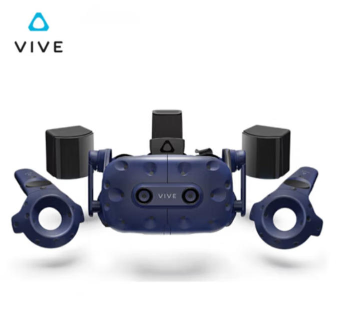 HTC VIVE Pro Eye VR眼镜 智能眼镜专业版套装 PCVR 3D头盔PS5游戏机 蓝色