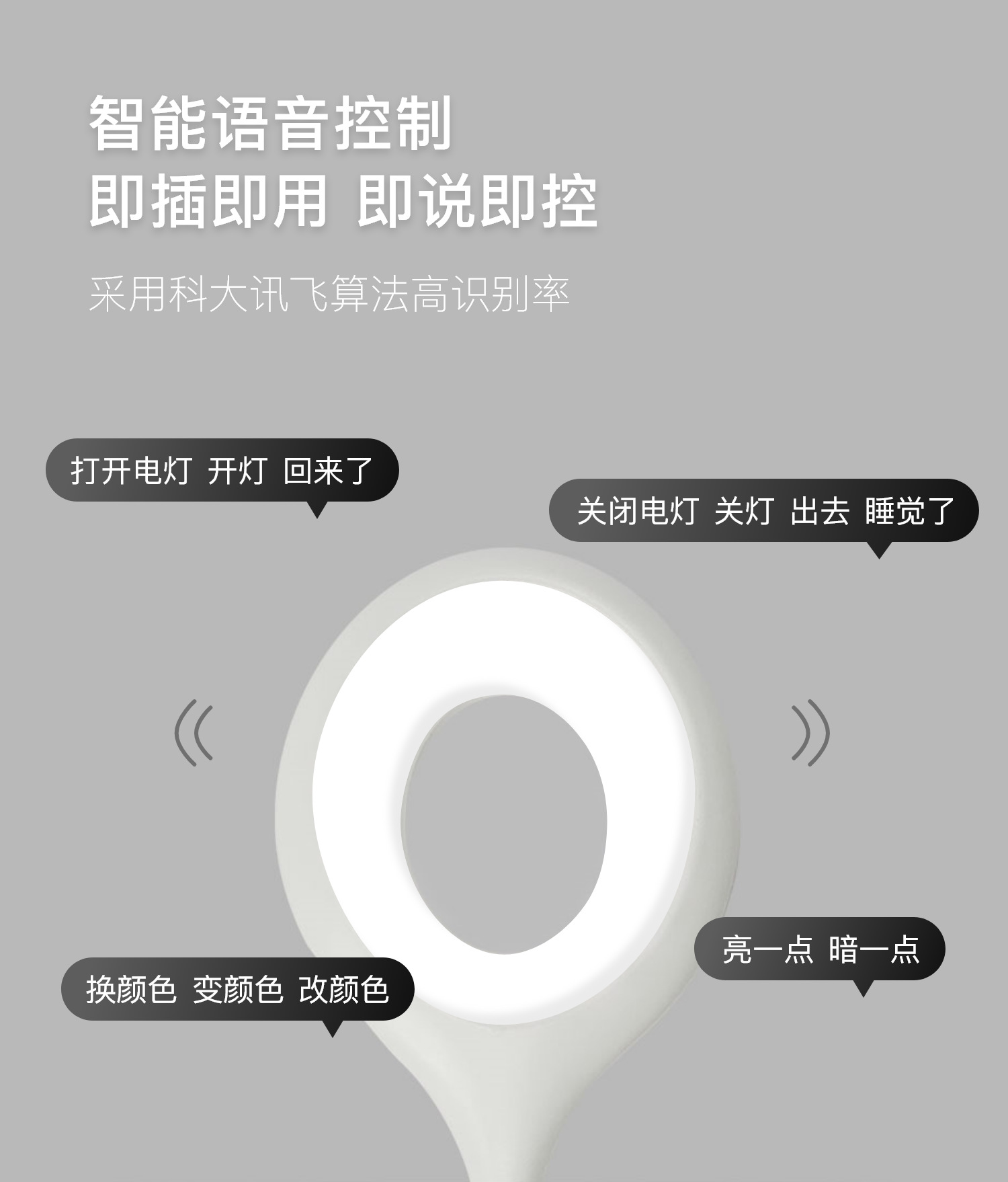 语音智能灯泡 涂鸦射灯 RGB球泡灯E27接口筒灯 超麦照明