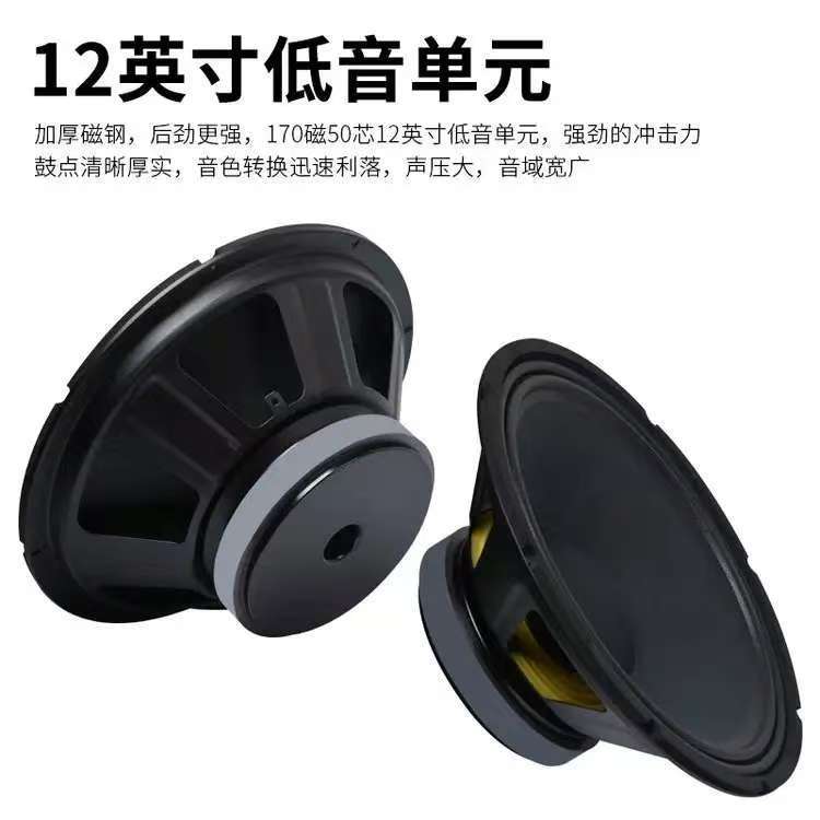 狮乐S62B+BX112+SH10 12寸200W会议音响 企业培训功放 黑色