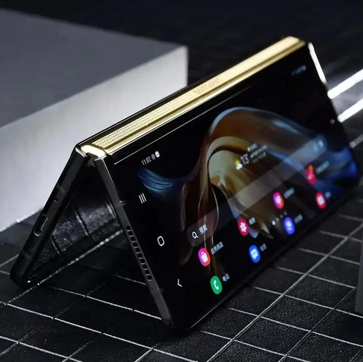 三星w22 Samsung三星 W22 5G SM-W2022旗舰折叠手机双卡 黑色