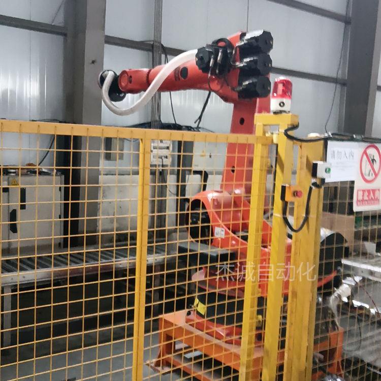 库卡全自动码垛机器人 机械臂定制夹具 高位搬运工作 节省人工 自动化