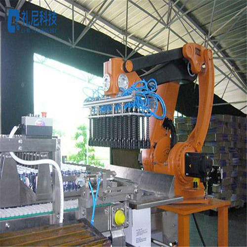 F-500型机器人码垛机 圆通纸箱码垛 打包自动化输送线生产 白色