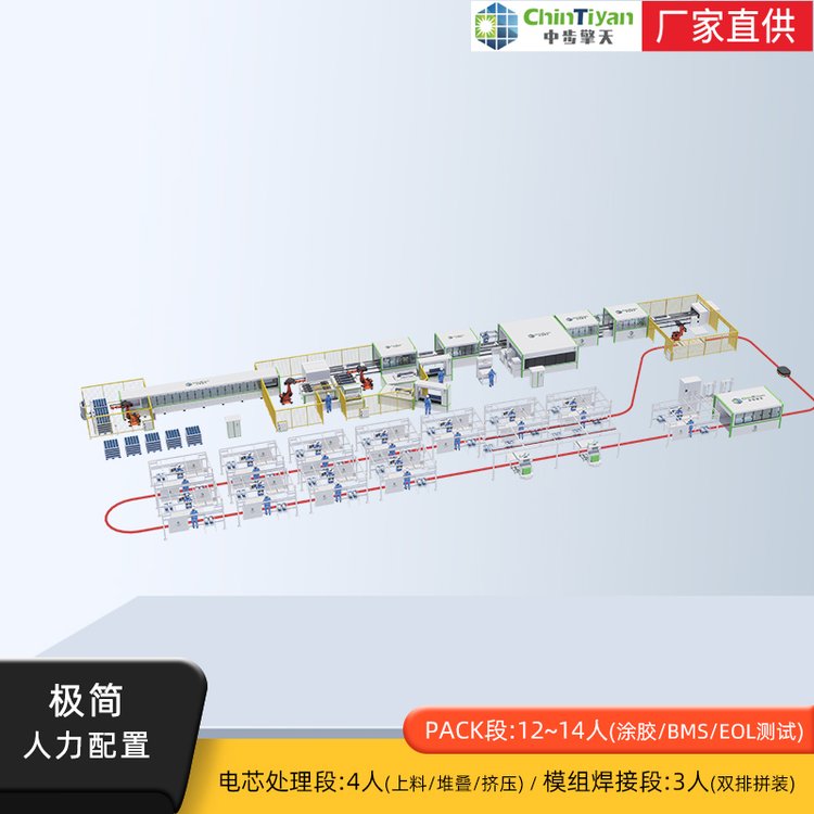 储能方形模组PACK装配线 方壳锂电池封装生产线设备 可定制