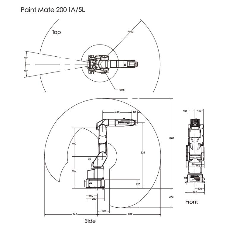 FANUC发那科喷涂机器人Paint Mate 200iA/5L涂装  6轴
