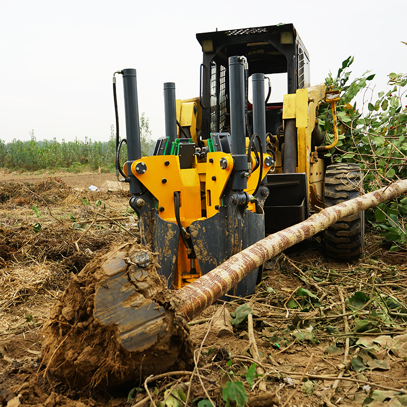 园林绿化苗木移植移树机 六瓣式液压树木起球机起树机 鸿信重工