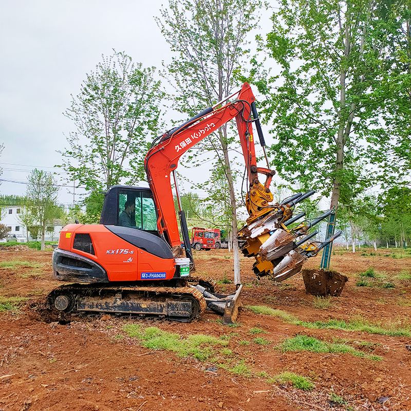 鸿信挖树机厂家供应 瓣式移树机械 土球饱满移栽机 HX-ws-01