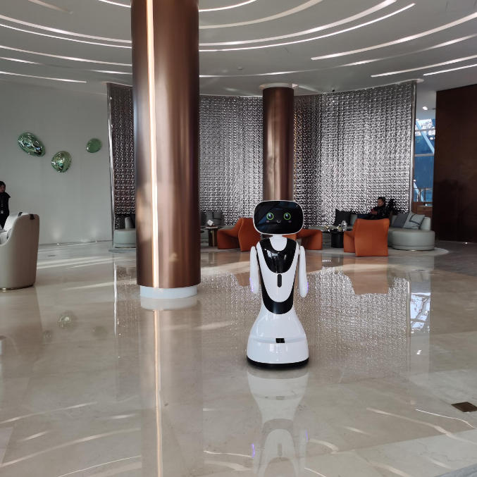 ai政务服务机器人 视觉判断 外观设计可定制 人工智能助手 黑色+白色