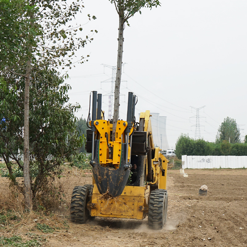 大型挖树机园林苗圃起树机 60型六瓣式液压移树机带土球铲刀挖树机 大型挖树机园林苗圃起树机 60型六 鸿信重工