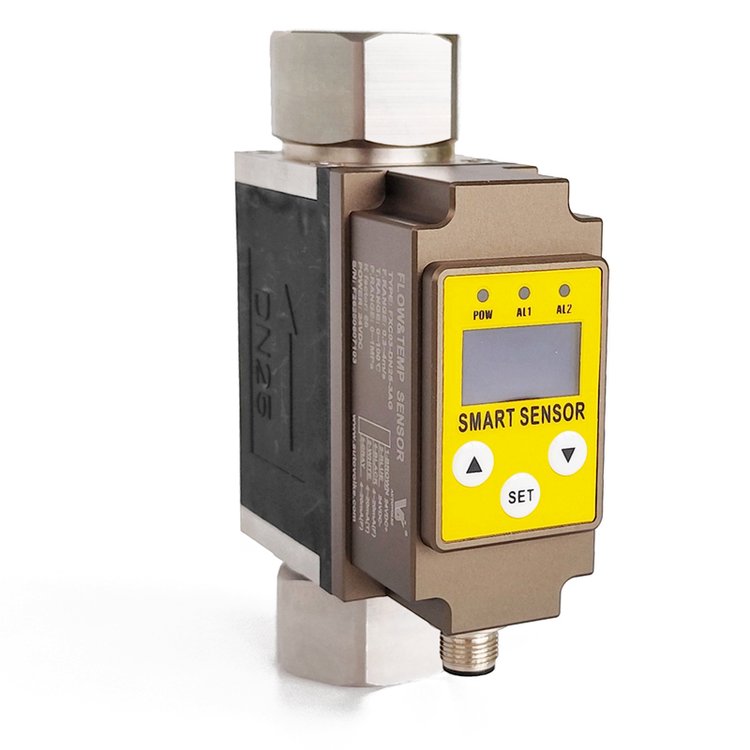 智能流量压力温度传感器 小管径流量表 液体叶轮流量计 FXC03
