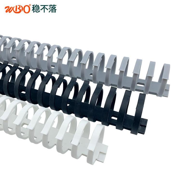 龙骨线槽PVC圆形拨开式走线槽背胶塑料规格全稳不落 灰色线槽