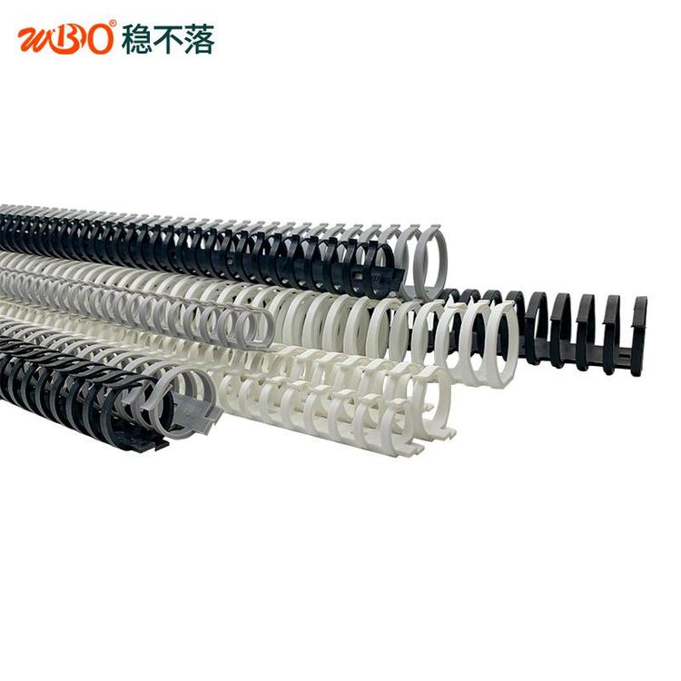 龙骨线槽PVC圆形拨开式走线槽背胶塑料规格全稳不落 灰色线槽