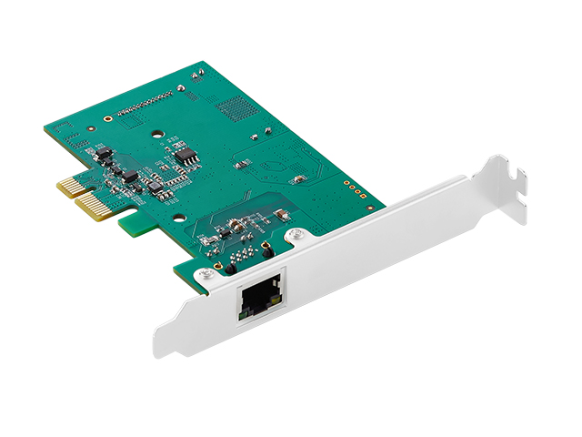 PCIe转单口2.5G POE图像采集卡,IO-POE225L-GLAN 短铁片