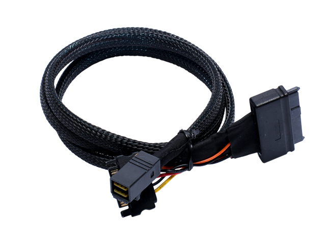 SFF8643 转 SFF8639数据线 1米、0.5米,IO-CAB40120 乐扩