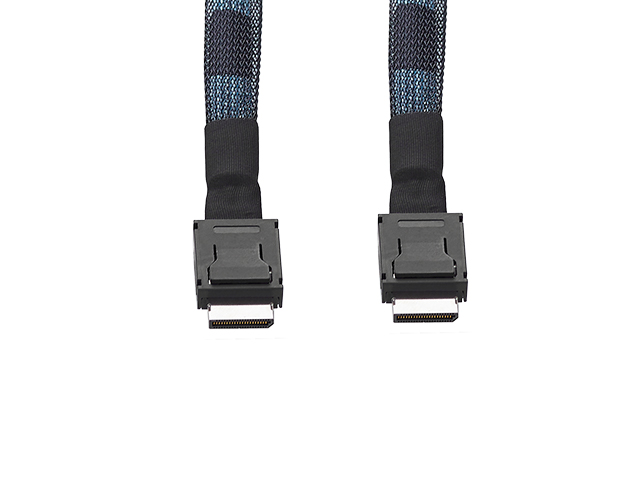 Oculink SFF8611 x4转SFF8611 x4 0.5M,IO-CAB861244 乐扩