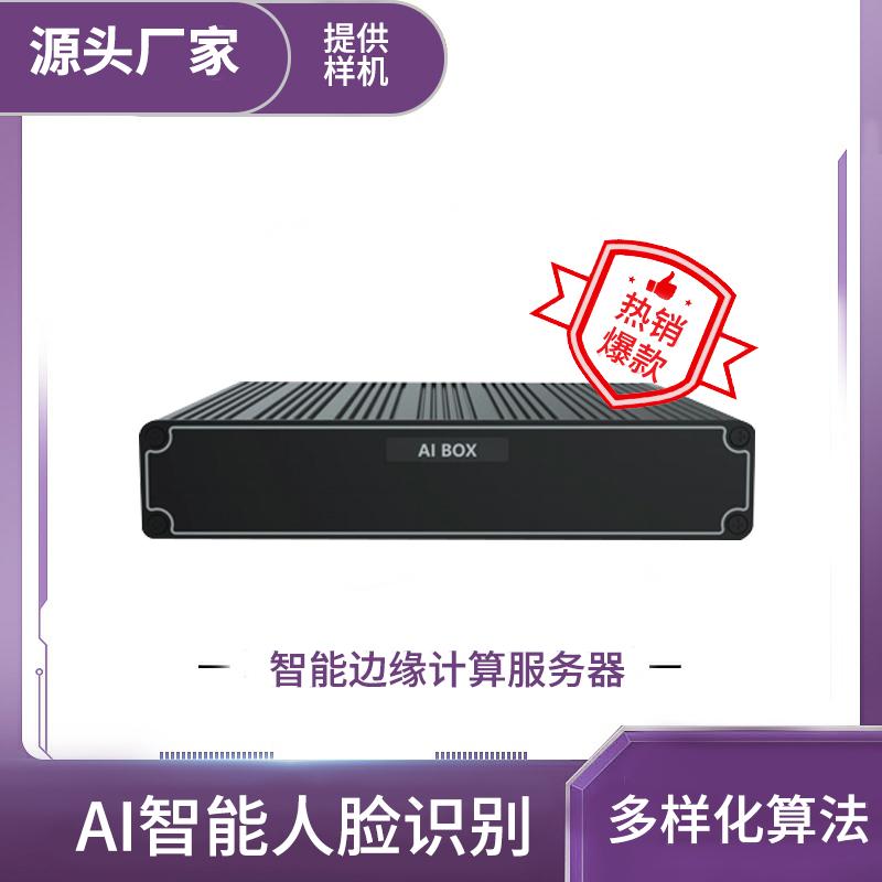 配置数十种算法分析B2加油站吸烟检测工地安全帽检测边缘算法盒子 黑色